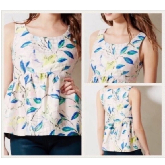 Leifsdottir metallic peplum song bird top - Picture 3 of 14